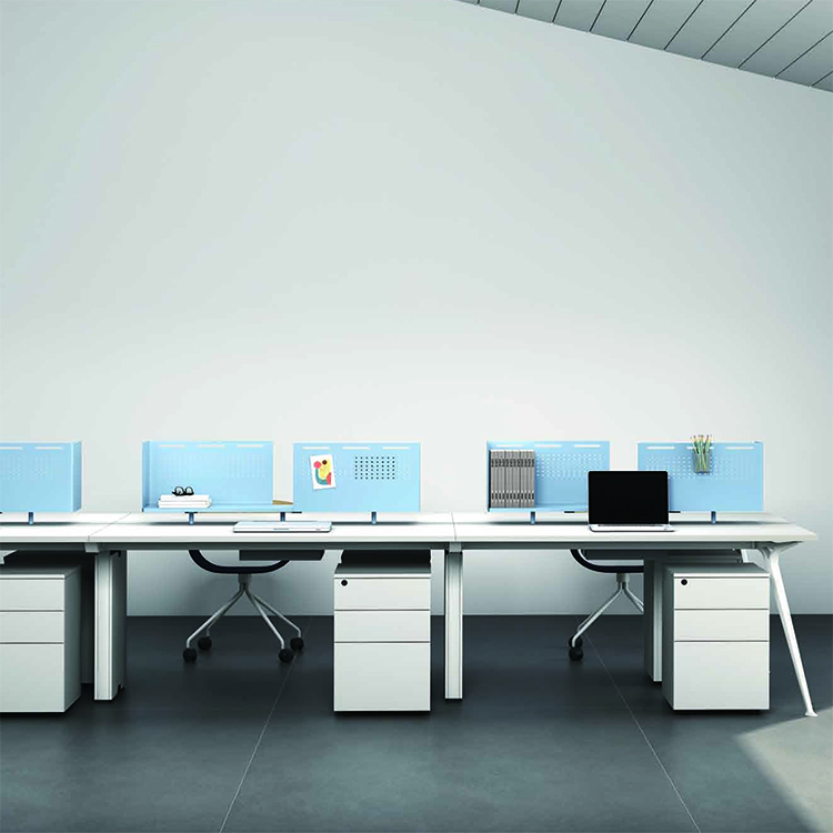 Escritorio administrativo de partición de pantalla de escritorio de personal opcional de varios tamaños