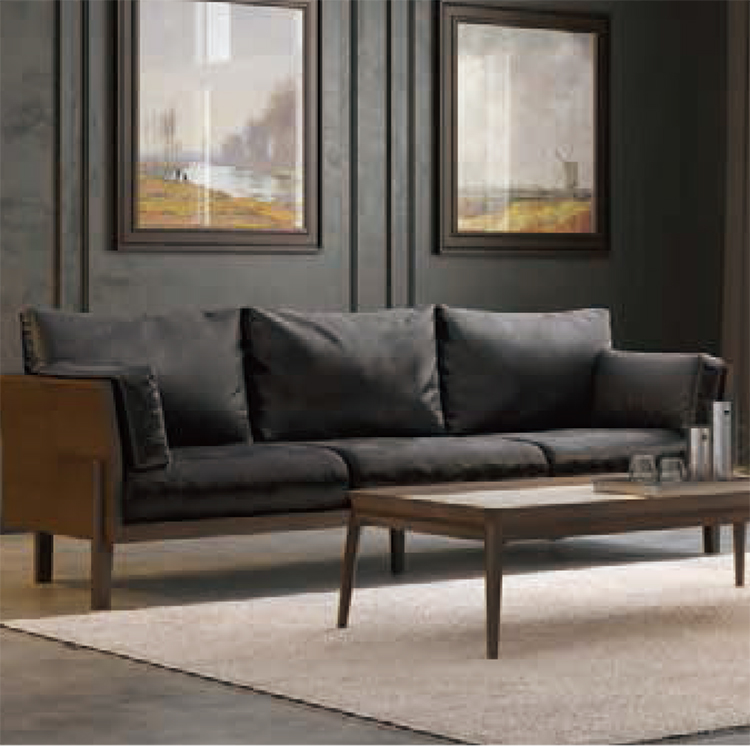 La combinación de sofá de oficina y mesa de café es simple, moderna y de moda.