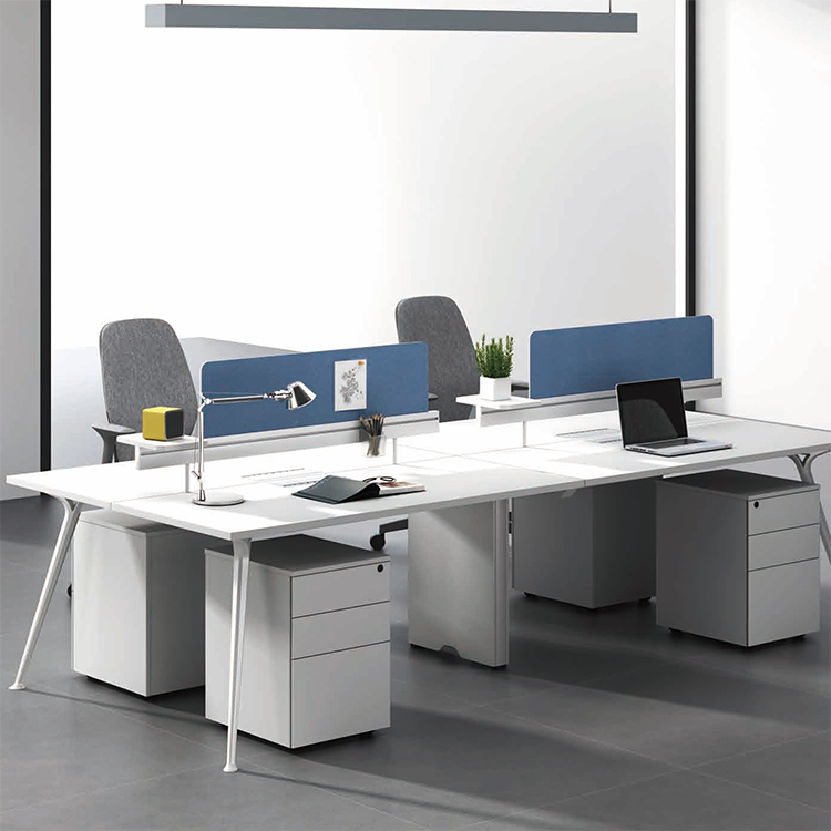 Muebles de oficina Escritorio administrativo Escritorio de oficina moderno minimalista Combinación de escritorio y silla