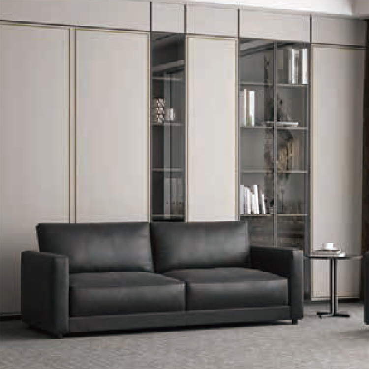 La combinación de sofá de oficina y mesa de café es simple, moderna y de moda.